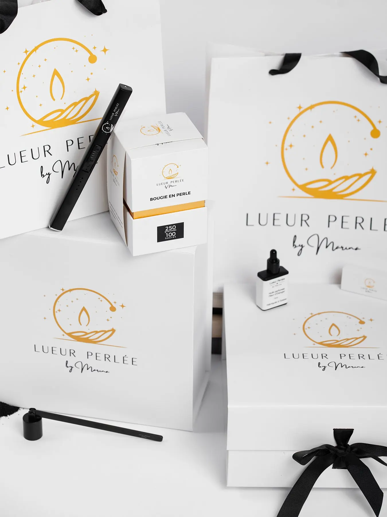 Vu d'ensemble packaging Lueur Perlée.