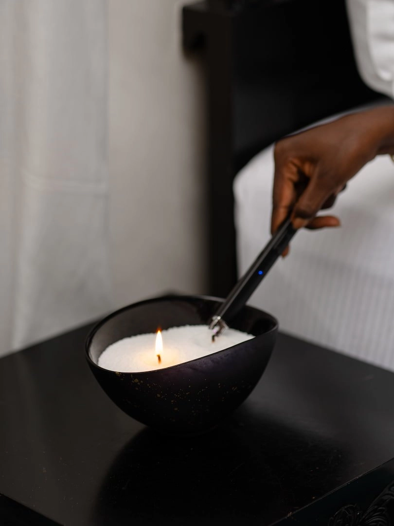 Tuto allumage de le bougie en perle de cire Lueur Perlée.